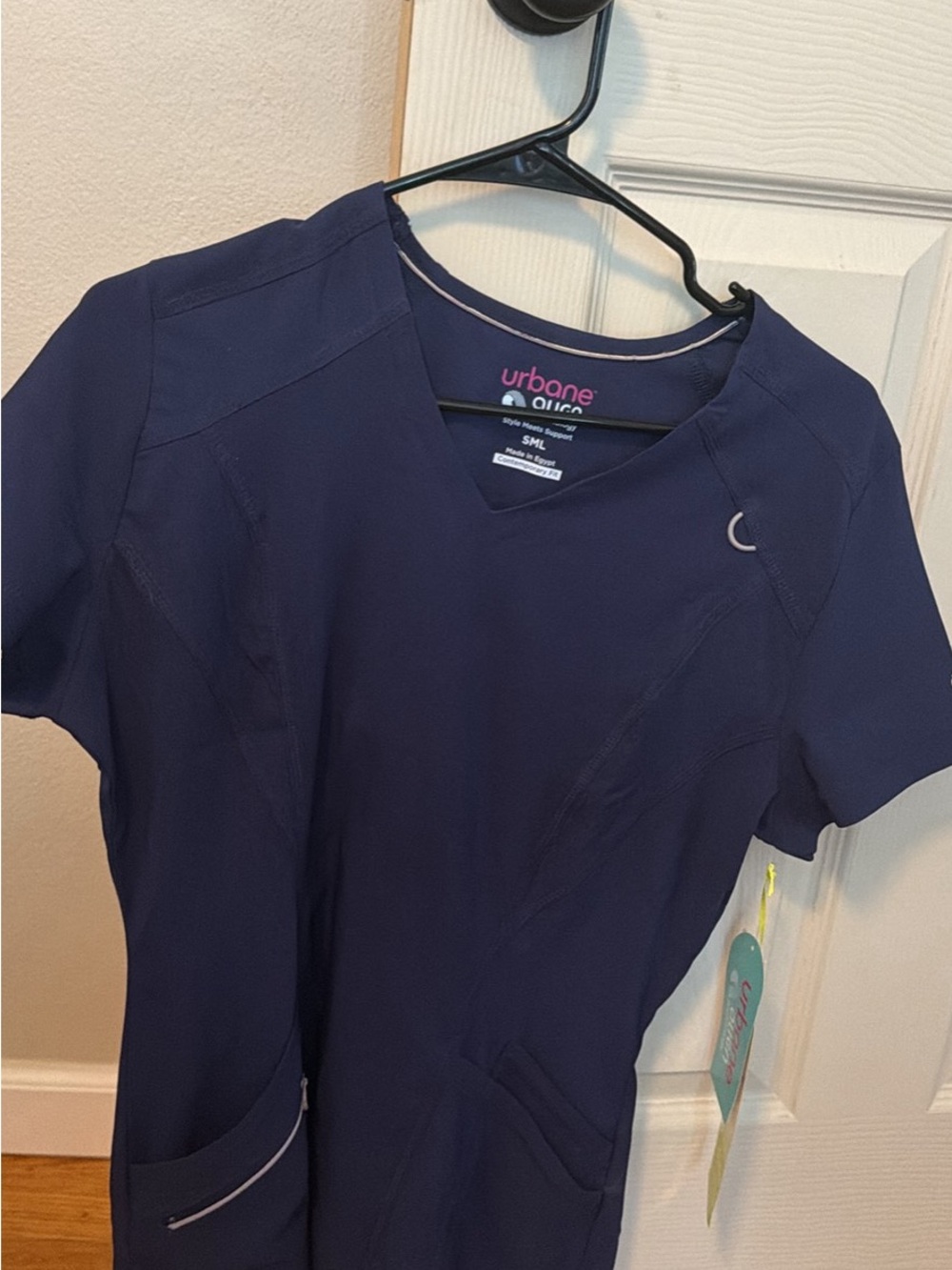 Women's Navy V-Neck Scrub Top